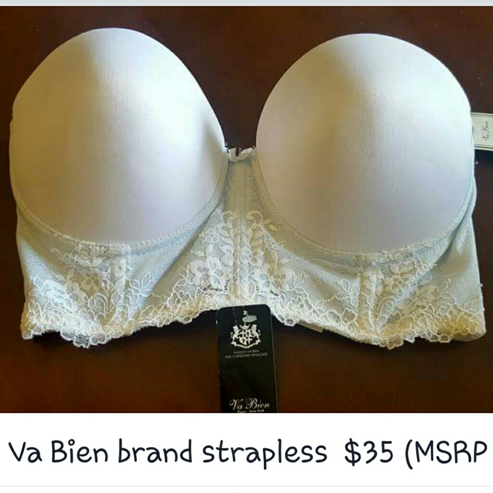 NWT Va Bien strapless bra 32D
